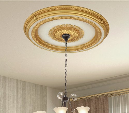 Round ceiling medallion hotsell